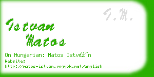 istvan matos business card